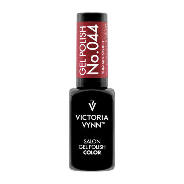 GEL POLISH COLOR 044CSH SHIMMERING RED