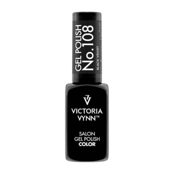 GEL POLISH COLOR 108C BLACK VELVET
