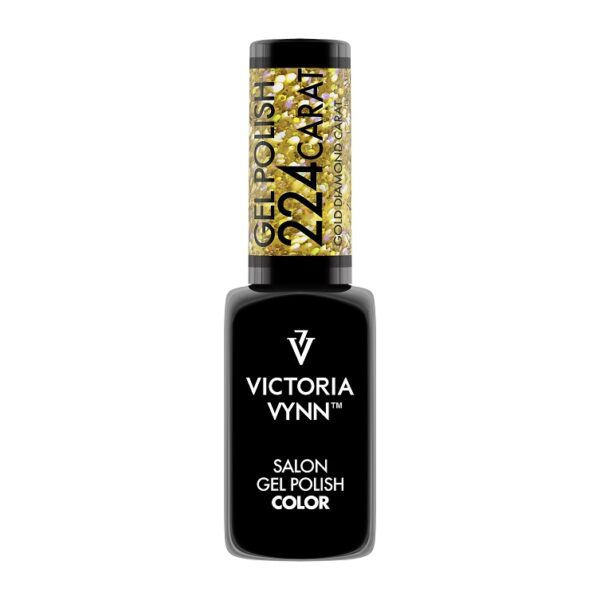 GEL POLISH COLOR 224GSH CARAT GOLD DIAMOND