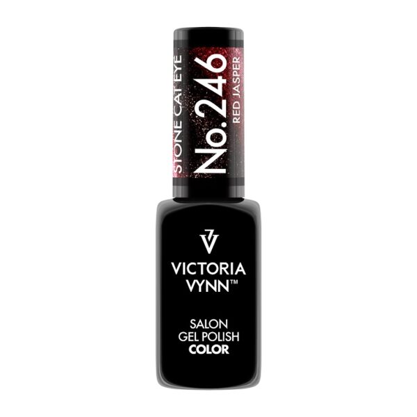 GEL POLISH COLOR 246M STONE CAT EYE RED JASPER